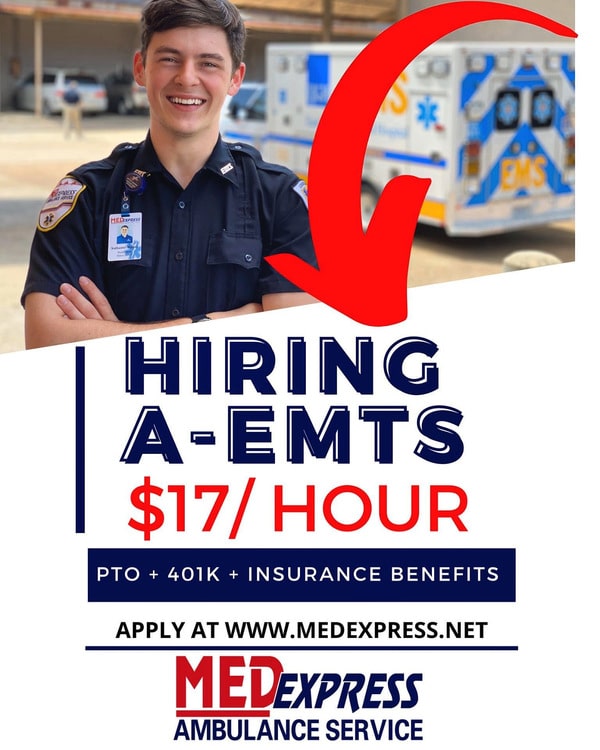 Now Hiring A EMTs