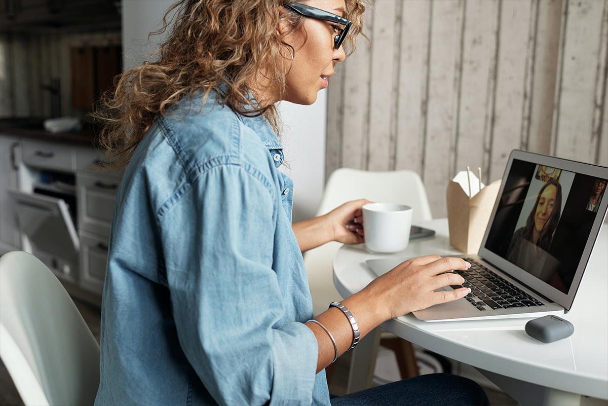 Person using telemed services